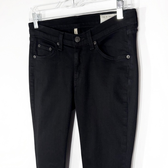 Rag & Bone Black Mid Rise Capri Cropped Skinny Jeans 28 - Picture 5 of 12